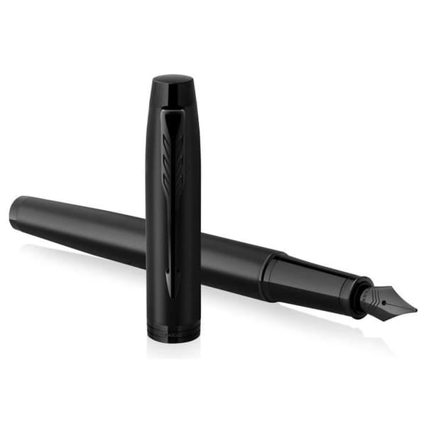 PARKER IM Monokrom svart reservoarpenna, medium spets, presentförpackning