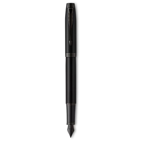 PARKER IM Monokrom svart reservoarpenna, medium spets, presentförpackning