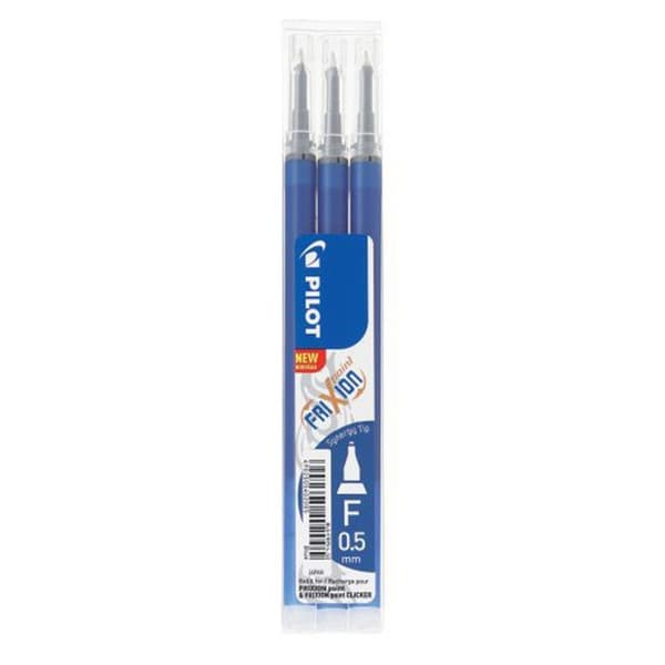 Set med 3 friXion Point Refills (BLS-FRP5) - Blå