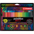 Miniatyrbild 1 av 6: Kartongfodral med 42 STABILO pointMax ARTY ritpennor - medelspets