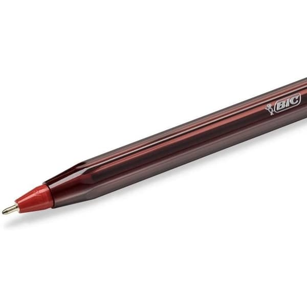 Stylos Bille - Bic - Röd - Förpackning med 20 - Fin spets - Mjuk skrivning