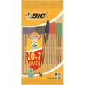 Miniatyrbild 1 av 3: BIC® - Set med 27 Cristal® Fine Original kulspetspennor - Svart, blå, röd och grön