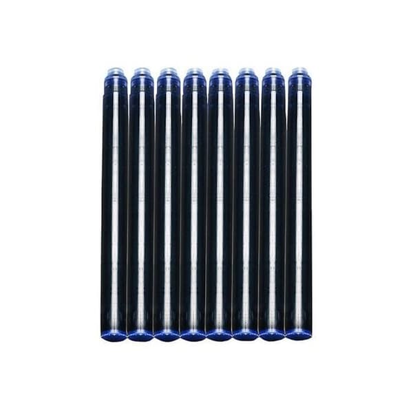 WATERMAN låda med 8 långa patroner, raderbart Serenity Blue-bläck för reservoarpenna