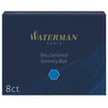 Miniatyrbild 1 av 4: WATERMAN låda med 8 långa patroner, raderbart Serenity Blue-bläck för reservoarpenna