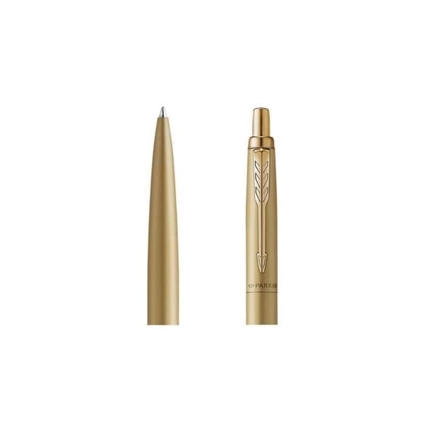 PARKER Jotter - Special Edition XL Monokrom guldkulspetspenna, svart kant, blå medium spets refill, presentförpackning