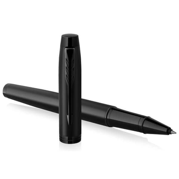 Rollerballpenna - PARKER - IM - Monokrom svart - Svart refill - Fin spets