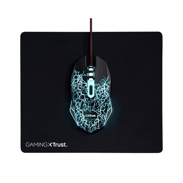 Optical Trust USB Gaming Mus + Musmatta 24752 - Svart