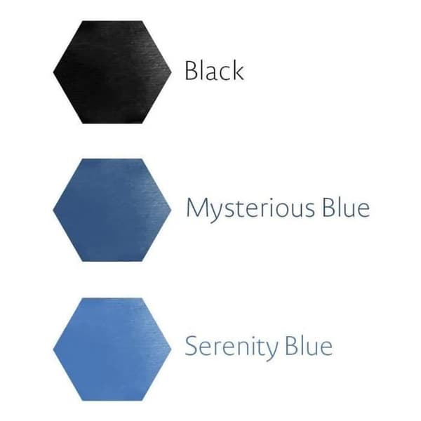WATERMAN låda med 8 långa patroner, Mystery Blue bläck för reservoarpenna