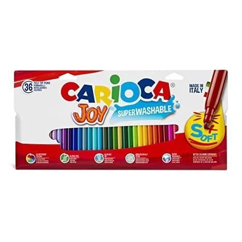 CARIOCA SET MED 36 FÄRGADE HERR FÖR BARN MED FIN SPICS FÖR D