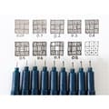 Miniatyrbild 4 av 4: Fin precisionsfiltpenna - EDDING - 1880 - Kalibrerad spets - Svart - Paket med 10