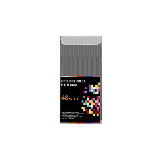 INF Fineliner Pen Set, Färgade Fine Tips Ritpennor 48 color set