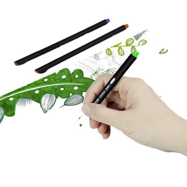 INF Fineliner Pen Sæt, Farvede Fine Tip Tegnepenne 24 color set