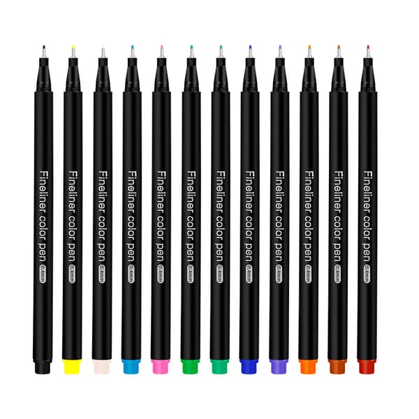 INF Fineliner Pen Sæt, Farvede Fine Tip Tegnepenne 24 color set