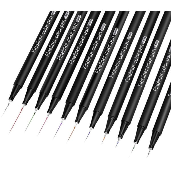 INF Fineliner Pen Sæt, Farvede Fine Tip Tegnepenne 24 color set