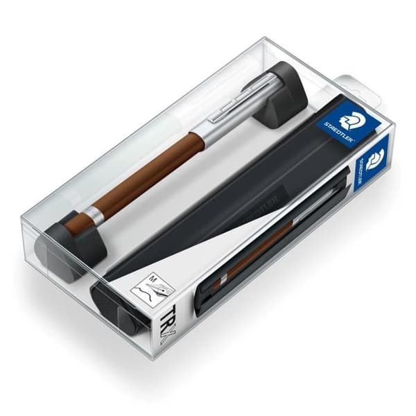 Trekantig reservoarpenna medium spets - Staedtler - Brun