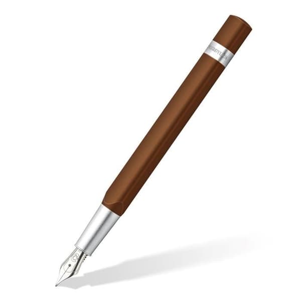 Trekantig reservoarpenna medium spets - Staedtler - Brun