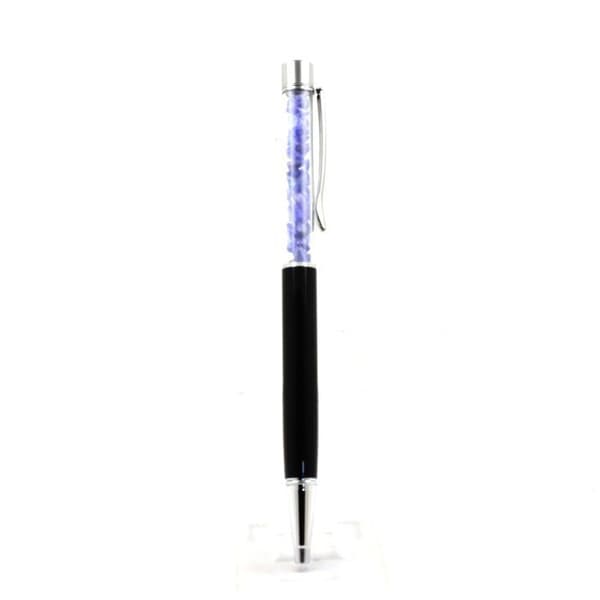 ABIJOUX Raw Tanzanite Mineral Pen - Kulspets - Svart - Medium