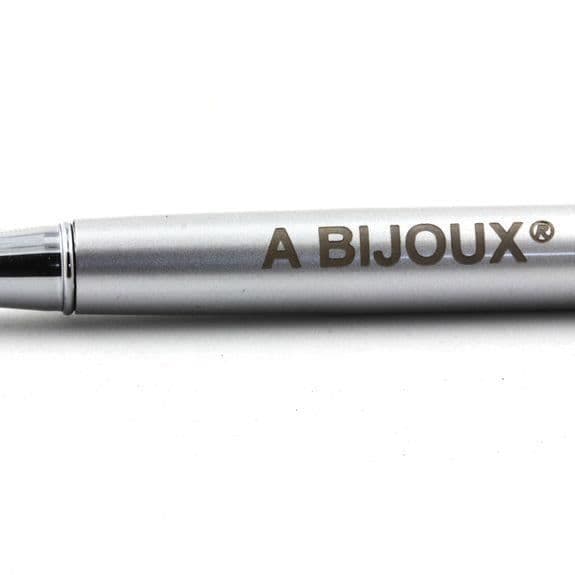 Stift mineraler - ABIJOUX - Morganit Beryl - Grå färg - Svart bläck - Medium spets