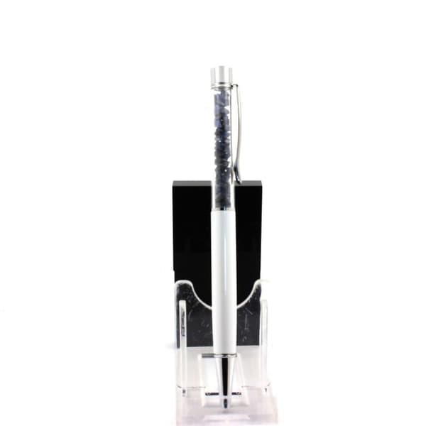 Mineralpenna - ABIJOUX - Orawi sapphire - Svart bläck - Medium spets - Ouppladdningsbar
