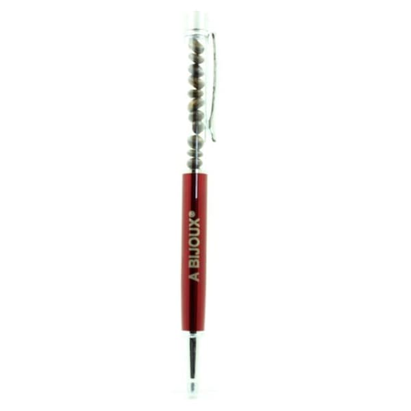 Stylo mineraler - ABIJOUX - Bronzit från Brasilien - Röd Bordeaux - Kul - Laddningsbar