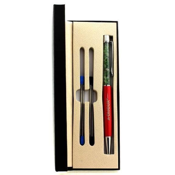 Stylo Bille - ABIJOUX - Grenat Tsavorite - Noir - Uppladdningsbar - Medium
