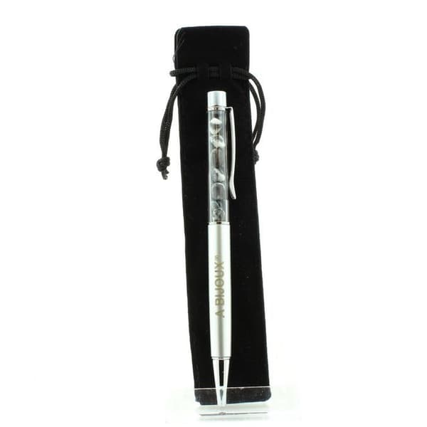 Stift i mineral zebragemsa från Brasilien - ABIJOUX - Kul - Svart - Medium - Återfyllbar