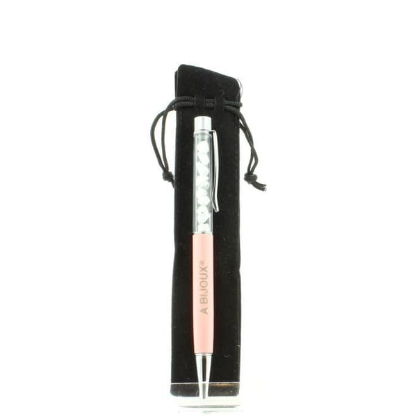 Stylo mineraler - Stenar och Mineraler - Howlite - Rosa Färg - Svart/Blå Bläck - Återuppladdningsbar