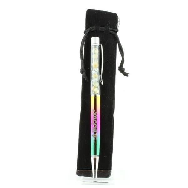 Mineral pen - ABIJOUX - Brasiliansk topas - Återvinningsbar - Medium spets - Unisex
