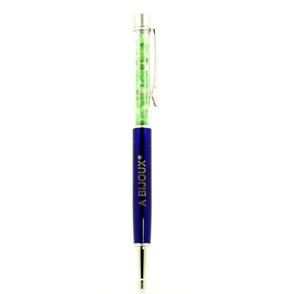 Raw Tsavorite Granat Mineral Pen Tanzania - ABIJOUX - Kulspets - Svart - Medium
