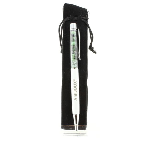 Stylo Minera l - Stenar och Mineraler - Epidot - Vit Färg - Uppladdningsbar - Medium Spets