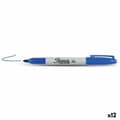 Miniatyrbillede 1 af 4: Permanent marker Sharpie Fine Point Blue (12 Units)