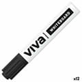 Miniatyrbillede 1 af 3: Whiteboard marker Molin Viva Black (12 Units)