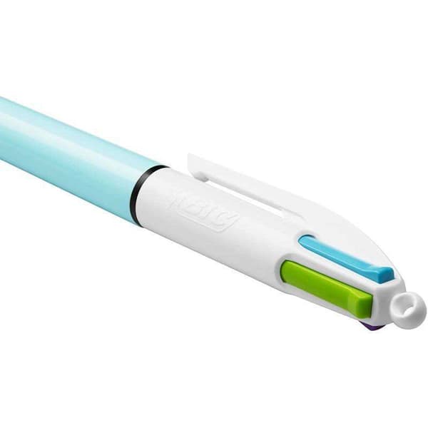 Bic Färger Oljebaserad Bläckpenna Fashion 4 12 Enheter Flerfärgad