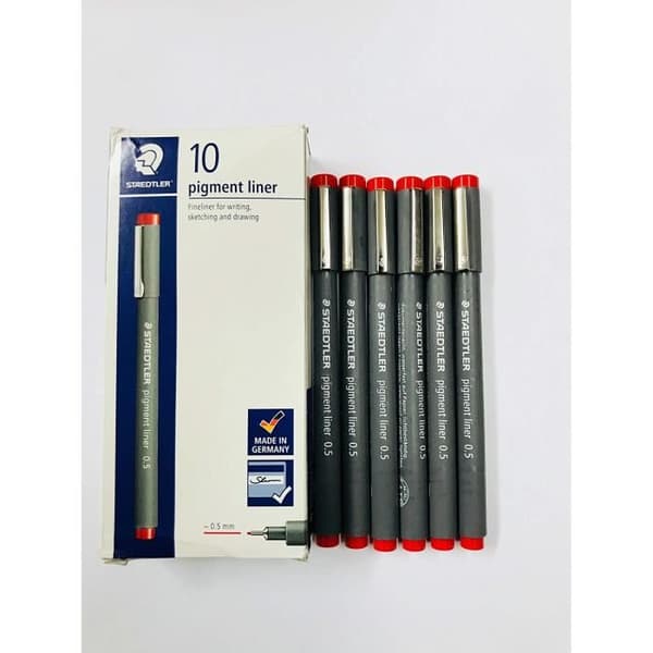 pigment liner 308 - Kalibrerad spetspenna 0,5 mm röd