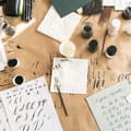 Miniatyrbild 4 av 4: Gåspenna - Kalligrafi - Metallspets - Bläckflaska ingår - Röd - Aladine
