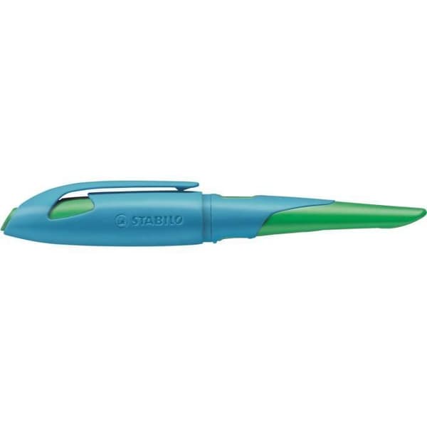 Reservoarpenna - EASYbirdy - Påfyllningsbar ergonomisk penna - Blå/grön - Högerhänt