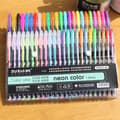 Miniatyrbild 1 av 4: Pen 48 färger gelpennor set metalliska glitterpennor för barn ritning-320
