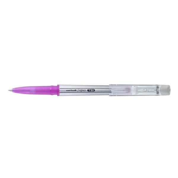 Stylo roller - uni-ball - Signo TSI - Utan - Rosa - Medelspets