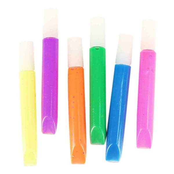 6 3D-färgpennor 10,5 ml fluorescerande färger