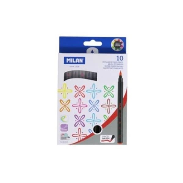 Milan filtpenna Pensel junior 0,5-4 mm färgad 10 st