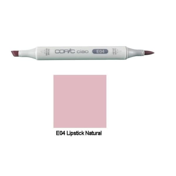 Copic Ciao dubbelspets tuschpenna - E04 Läppstift Natural