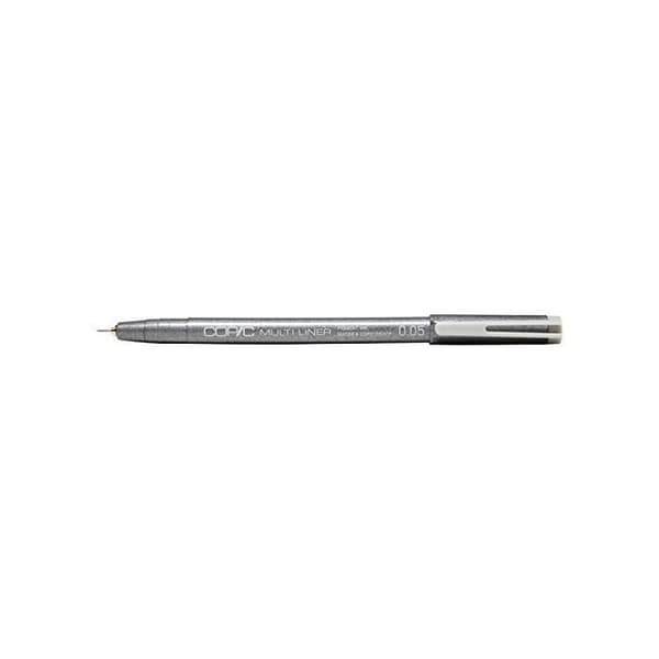 Filt penna - COPIC - MULTILINER 0,05 mm - Fin spets - Grå - UV-beständig