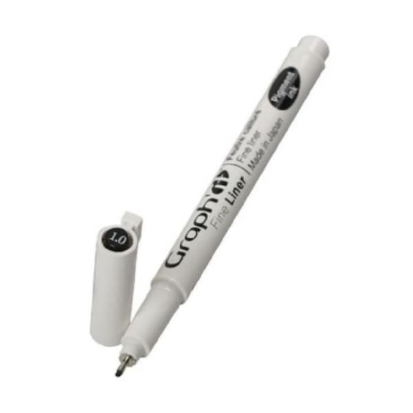 Fineliner - Graph'It - Svart - Fin spets - 1.0 - För vuxna och barn från 6 år