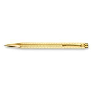 Penna - Caran d'Ache - CAD-4-208 - Rose Gold - Chevron guilloché - Sexkantig kropp
