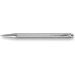 Ecridor Retro Pen - Caran d'Ache - Silver - Retro Guilloché - Sexkantig kropp - Bly 0,7 mm