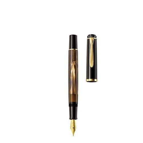 Pelikan Fjäderpenna Classic 200 Fjäder F, Brun marmor - M200