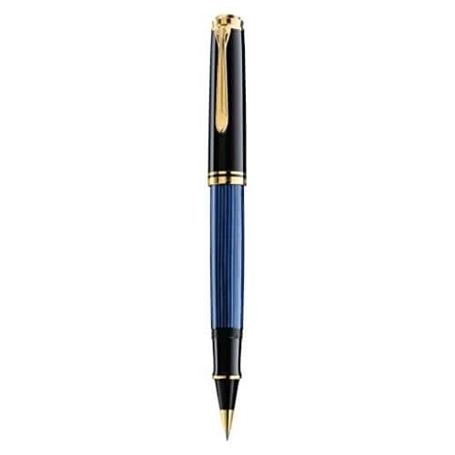 PELIKAN SOUVERAN R400 Kulspetspenna - Svart-Blå - Högkvalitativ hartskropp