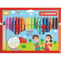 Miniatyrbild 1 av 2: Filttusch - STABILO - Cappi - 18 bitar - 1 mm - Ergonomisk - Assorterade