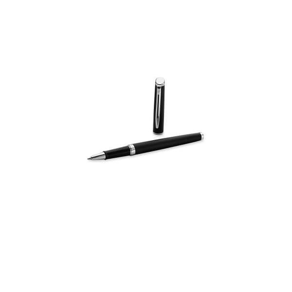 WATERMAN Hemisphere Rollerball-penna, mattsvart, palladiumkant, finspets svart refill, presentförpackning