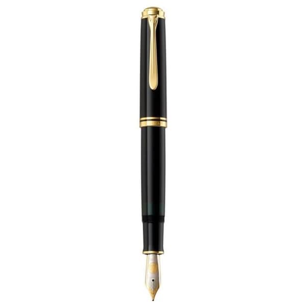 Reservoarpenna - Pelikan - M1000 - Svart - Stor spets - Uppladdningsbar